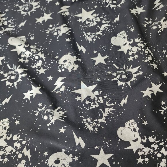 Torrid 5X Skulls Stars Racerback Tankini Swim Top Wireless Padded DD/F Punk Goth - Picture 12 of 12